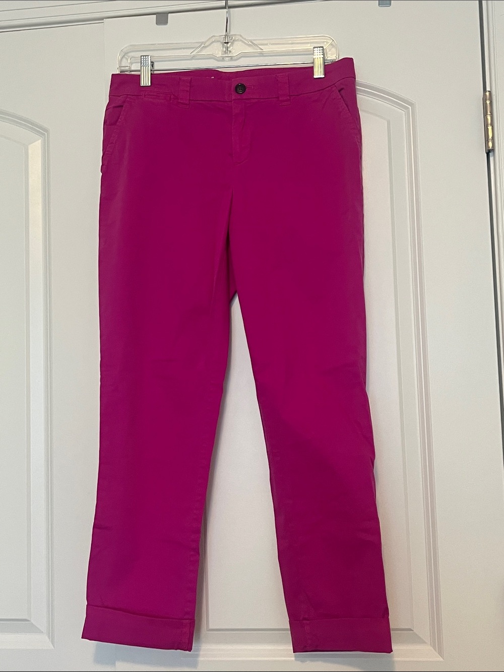 GAP Magenta Broken-In Straight Khakis